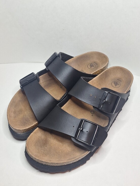 Birkenstock Shoes - Papillio By Birkenstock Black Arizona Platform Slide Sandal Size 40 - US L9 M7